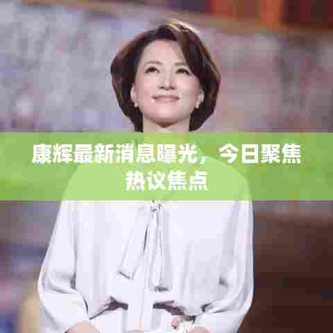 康辉最新消息曝光，今日聚焦热议焦点