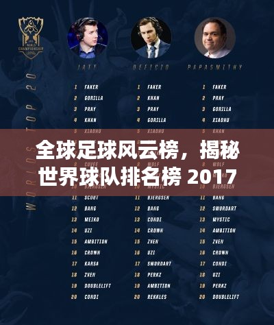 全球足球风云榜，揭秘世界球队排名榜 2017年概览